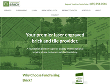 Tablet Screenshot of fundraisingbrick.com
